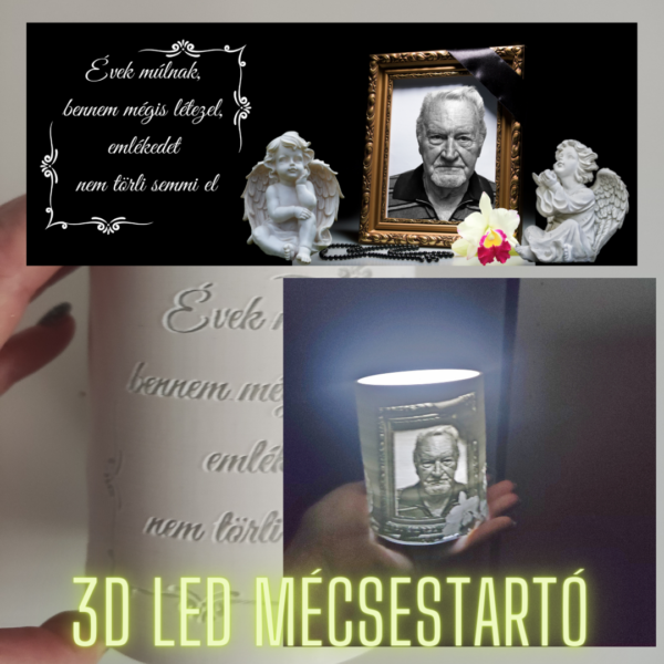 Kegyeleti led mécses 3d nyomtatással - Image 2